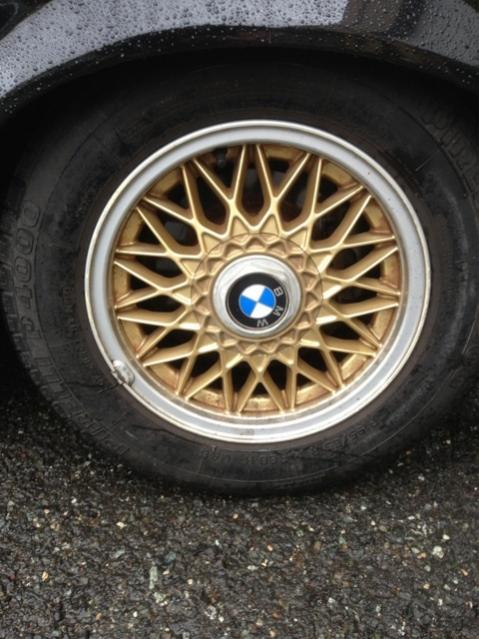 BMW E30 325i 318i rare gold color basket weave 14 inch wheels rims ...