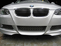 This is a factory Euro conversion kit on a 2008 BMW 335i twin turbo which includes front lower spoiler and complete rear upper and lower bumper cover.  These are all after work was completed.