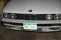 Cracked fog lights and bent lower valance.