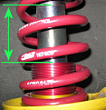 Bilstein travel. This is how much travel there is with aBilstein sport. If you look at the top line of grease, that is where the suspension cannot move past. A Bilstein strut does not move as far as it looks like it would, as shown here. This is the number one complaint on R3V, even though some cannot visualize it. This picture should help.
