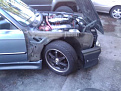 fender off. sideskirts.bumper on.hood up