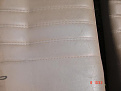 tan back seat bottom discoloration