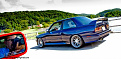 blue e30 m3 Bear mtn rolling shots