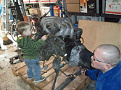 Initial teardown of engine block getting ready to rebuild for turbo